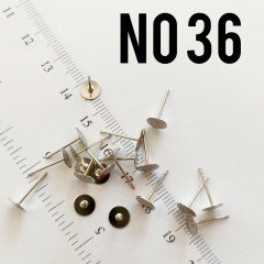 No : 36 Gümüş Renk Çivi Küpe Aparatı 6 mm