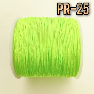 PR-25 A Kalite Parlak Neon Yeşil Paraşüt İpi 0.8 mm