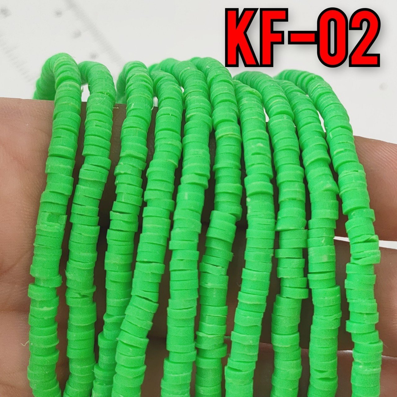KF-02 Yeşil Renk Fimo Boncuk 4 mm