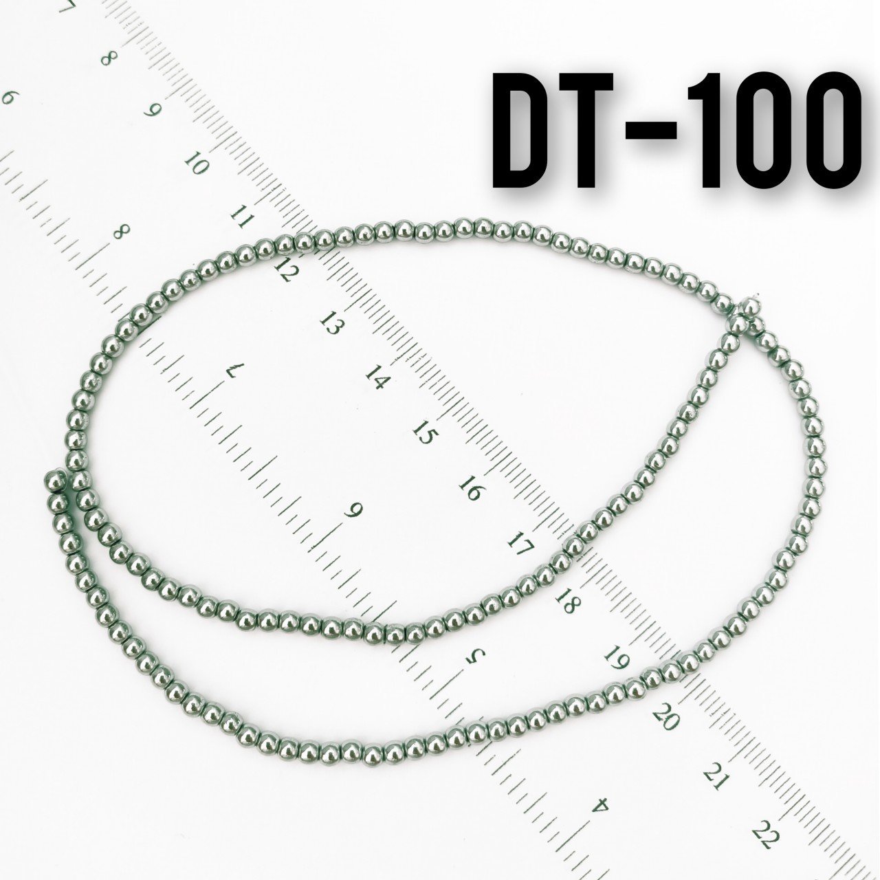 DT-100 Yuvarlak Gümüş Renk Hematit 3 mm
