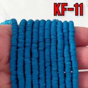 KF-11 Koyu Mavi Renk Fimo Boncuk 4 mm