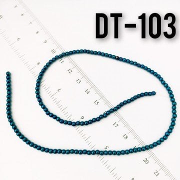 DT-103 Yuvarlak Gece Mavisi Renk Hematit 3 mm