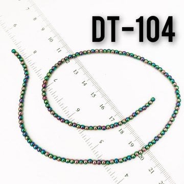 DT-104 Yuvarlak Mor Yanar Döner Renk Hematit 3 mm
