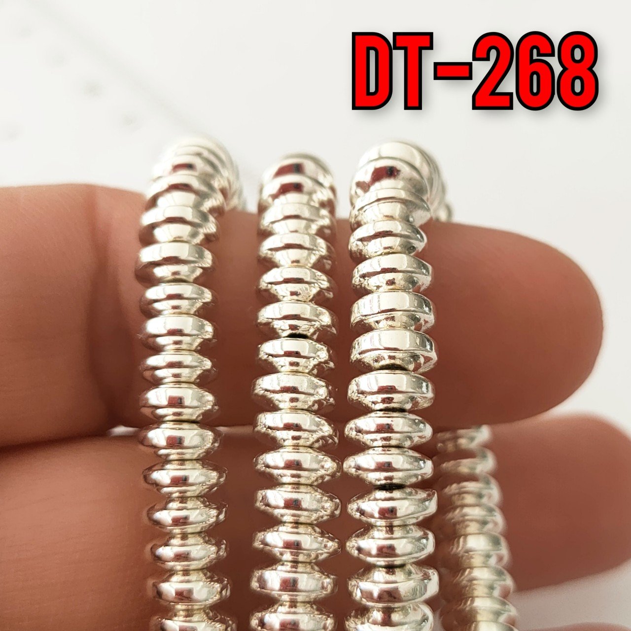 DT-268 Disk Hematit Gümüş Renk 6 x 3 mm