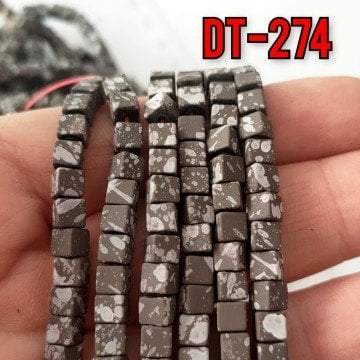 DT-274 Mat Hareli Füme Küp Hematit Dizi 4 mm