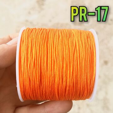 PR-17 A Kalite Parlak Neon Turuncu Paraşüt İpi 0.8 mm