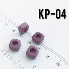 KP-04 Açık Mor Küp Boncuk 9 x 5 mm