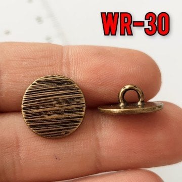 WR-30 Antik Renkli Wrap Düğmesi 15 mm