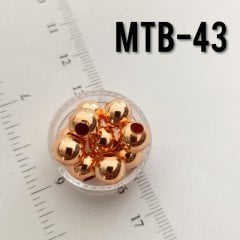 MTB-43 Rose Kaplama Metal Boncuk 8 mm