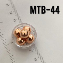 MTB-44 Rose Kaplama Metal Boncuk 10 mm