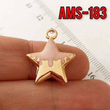 AMS-183 Altın Kaplama Mineli Yıldız Sallantı