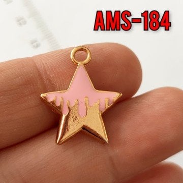 AMS-184 Altın Kaplama Mineli Yıldız Sallantı
