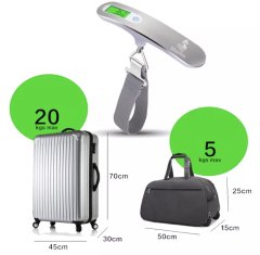 Bluefox Bavul, Valiz, El Çantası, Pazar Çantası Tartısı Dijital, T Şeklinde Taşınabilir Terazi, Mini Elde Taşınır Elektronik Tartılı Bavul Bagaj Tartısı