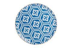 Porland Morocco Desen2 Mavi Düz Tabak 28cm