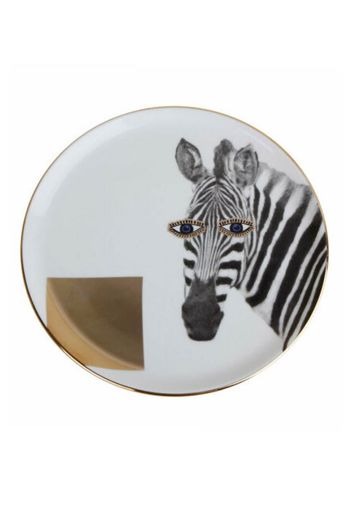 Alm Wıld Lıfe Zebra Düz Tabak 20 cm