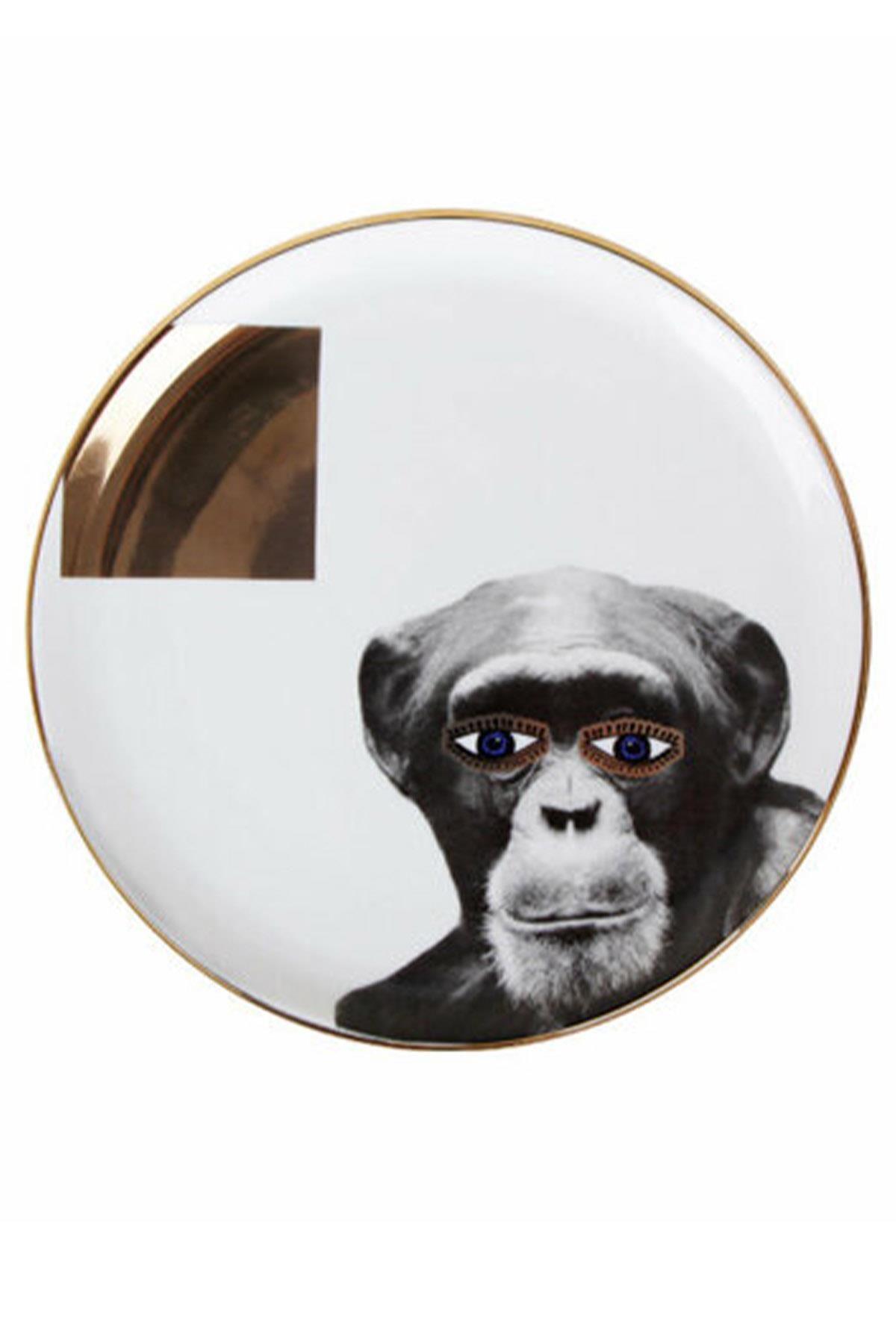 Alm Wıld Lıf.Monky Düz Tabak 20 cm