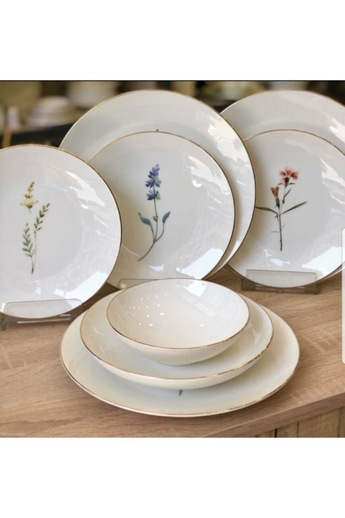 Lavender Slim Bone China 24 Parça Yemek Takımı