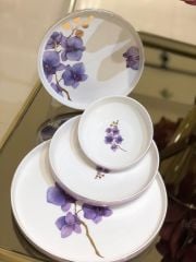 VIOLET BONE CHINA 24 PARÇA YEMEK TAKIMI