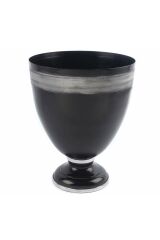 SİYAH GÜMÜŞ VAZO 30*39CM
