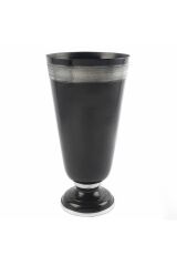 BLACK SILVER VASE 24*48CM