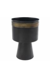 SİYAH GOLD YUV.SAKSI28*42CM