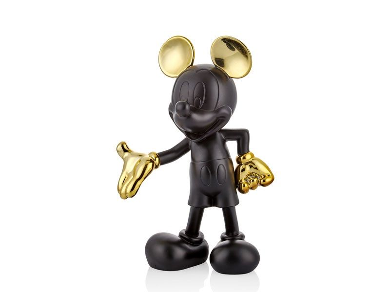 MICKEY MOUSE BLACK GOLD DEKOR 18X11X29 CM