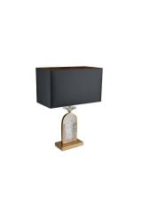Gold Camlı Abajur 63 cm