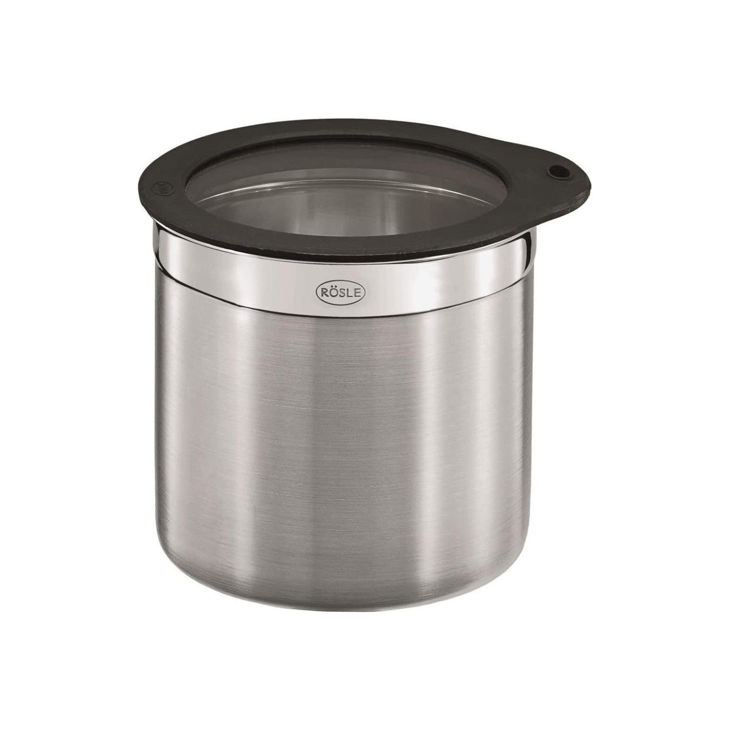 Paslanmaz Çelik, Cam/silikon Kapaklı Saklama Kabı - Çap 12 Cm. / 1,40 Lt.