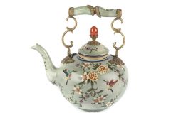 YEŞİL POR DEKOR ÇAYDANLIK 26*28CM