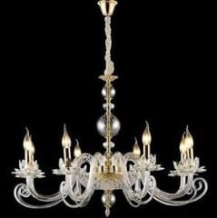 VICENZA 8 Lİ SEFFAF AVİZE 8*E14