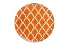 Porland Morocco Pattern3 Orange Flat Plate 28cm