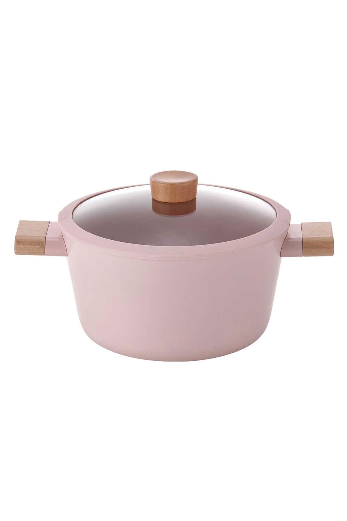 BLOSSOM ALUMINUM CASTING DEEP POT WITH GLASS LID 24 CM