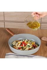 NEOFLAM FİKA ALÜMİNYUM DÖKÜM TAVA 24 CM GRİ