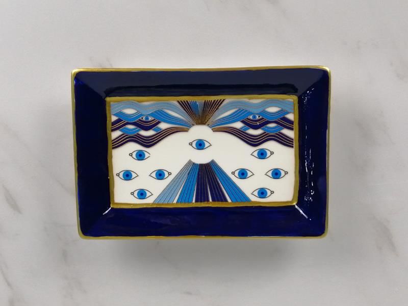Blue Eye Mavi Beyaz Dekoratif 17,8*12*2,6cm