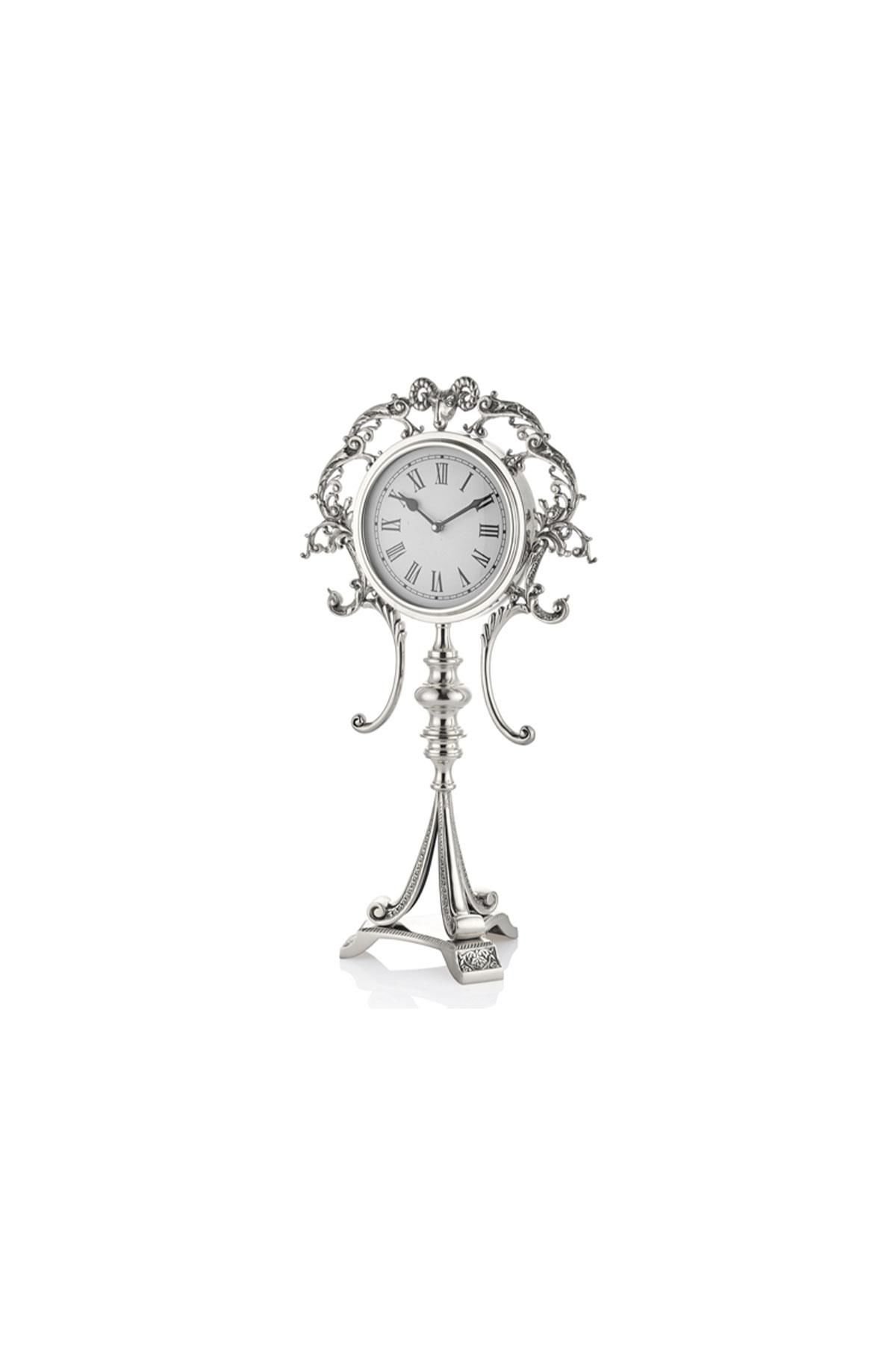 Lorde Gümüş Dekoratif Saat 30x