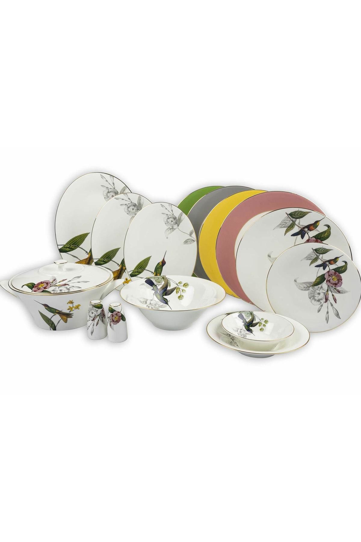 BİRDS AND FLOWERS 74PRÇ YMK SETİ