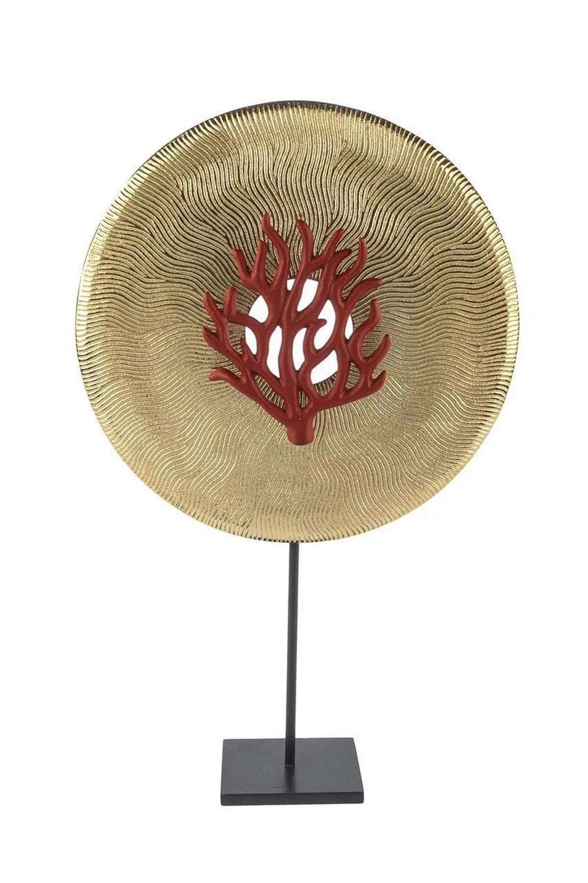 GOLD KIRMIZI MERCAN DEKOR OBJE 34*10*55CM