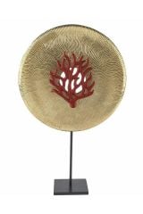 GOLD KIRMIZI MERCAN DEKOR OBJE 34*10*55CM