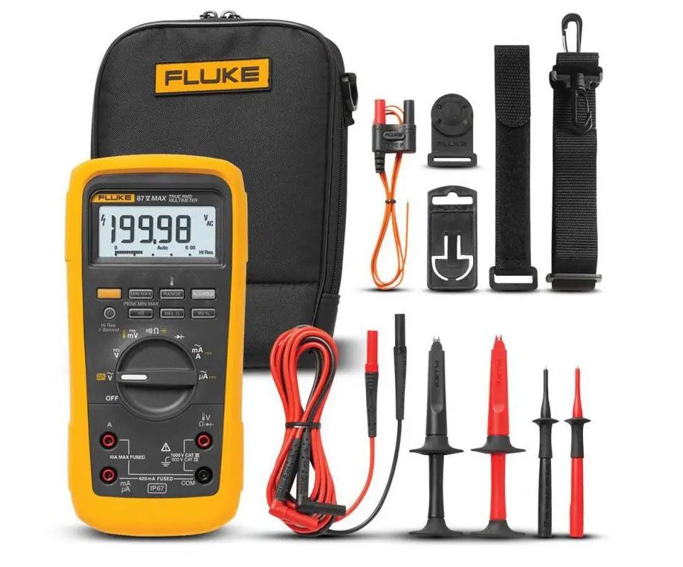 Fluke 87V MAX E2 Endüstriyel Elektrikçi Kombo Seti