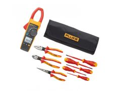 Fluke IB376K - Fluke 376 FC - True RMS Wireless AC/DC Pensampermetre + Yalıtımlı El Araçları Başlangıç Seti