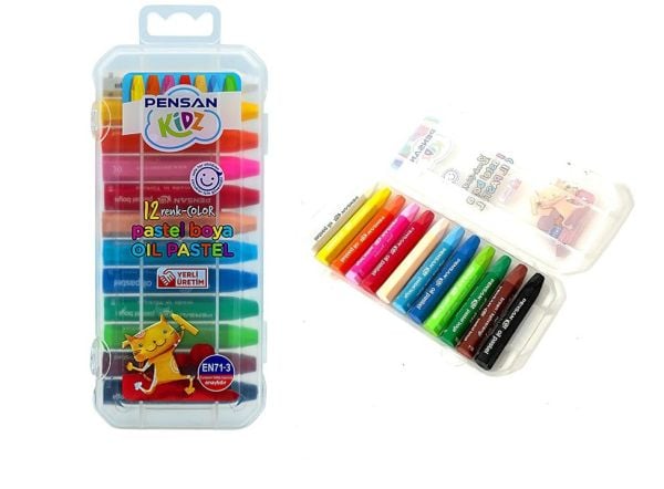 PENSAN KİDZ PRATİK KUTULU PASTEL BOYA 12 RENK