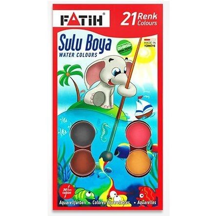 FATİH K-21 SULUBOYA 21 RENK KİNG SİZE