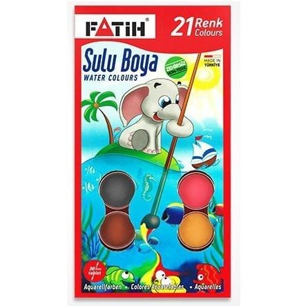 FATİH K-21 SULUBOYA 21 RENK KİNG SİZE