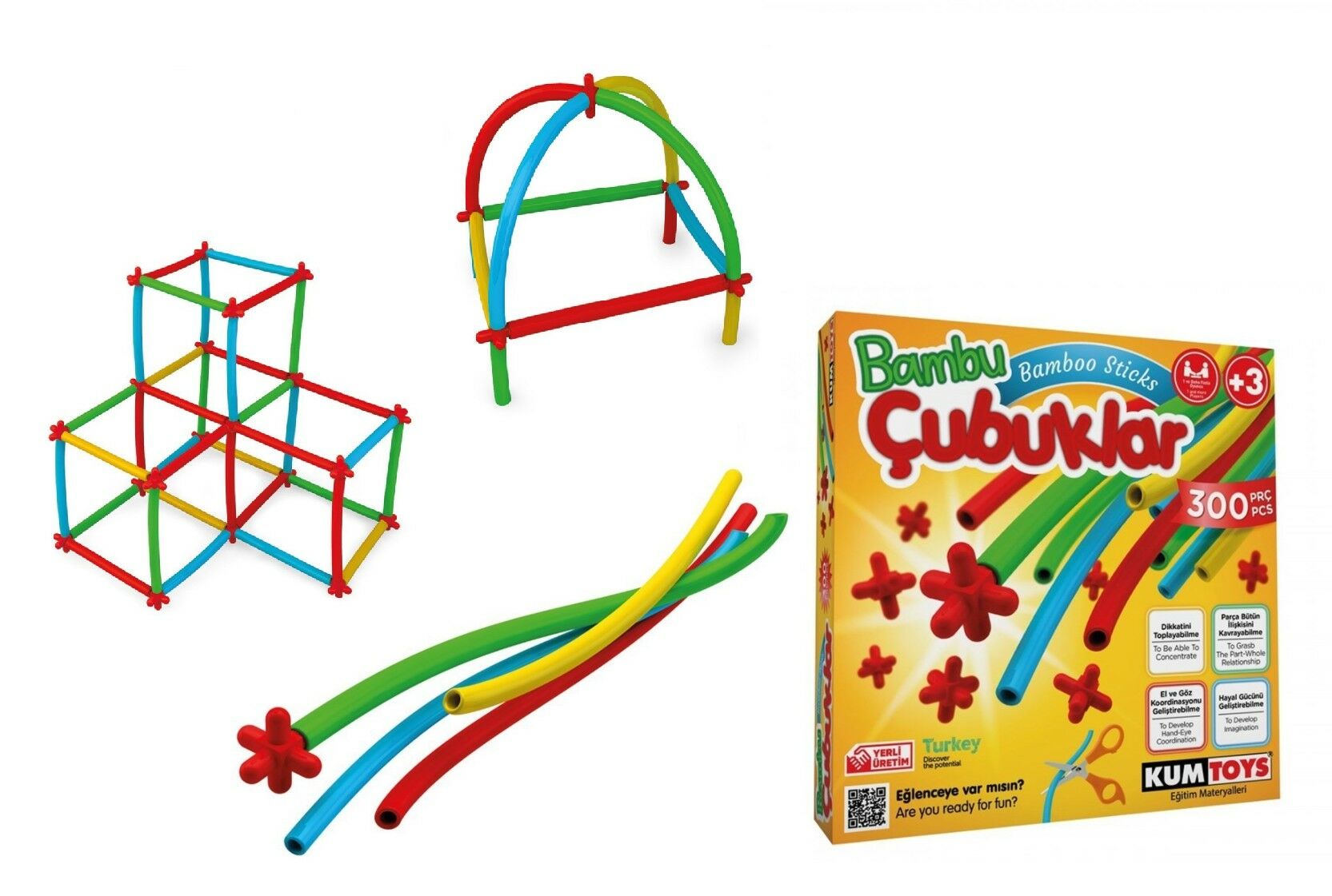 REDKA KUMTOYS BAMBU ÇUBUKLAR 300 PRÇ KM5462