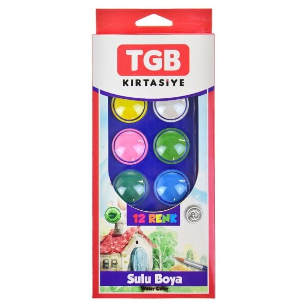 TGB 12 RENK BÜYÜK BOY SULU BOYA TGB-1034