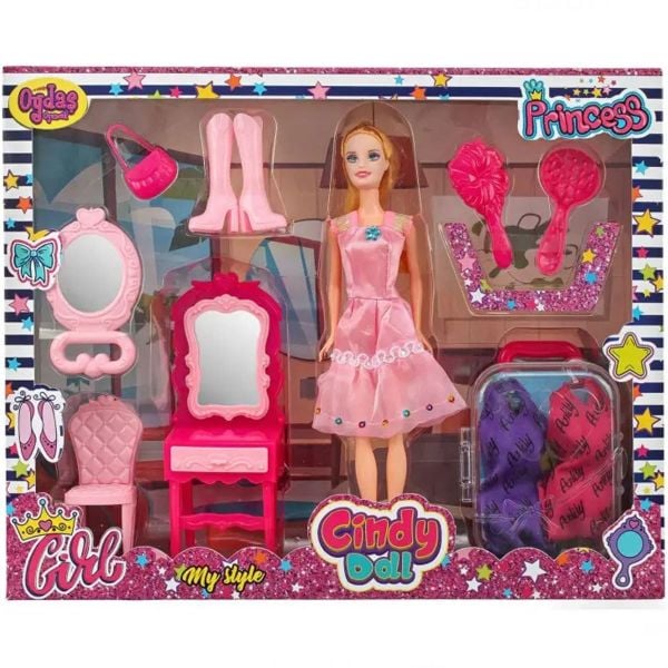 OYD CINDY DOLL BAVULLU MAKYAJ MASALI BEBEK 02454