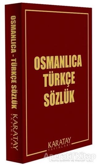 KARATAY OSMANLICA CEP SÖZLÜĞÜ