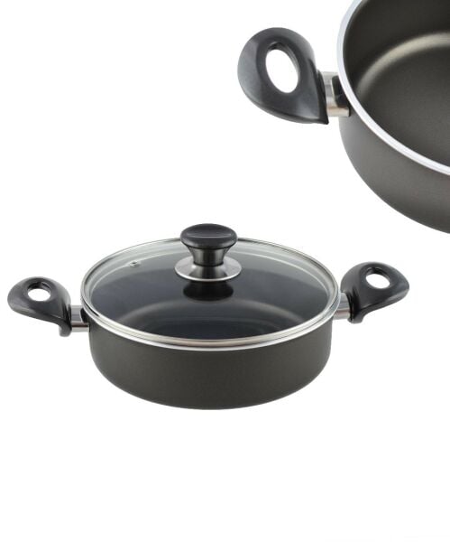 MEHTAP KARNIYARIK TENCERE ÇİFT TARAF TEFLON ONYX 24 CM