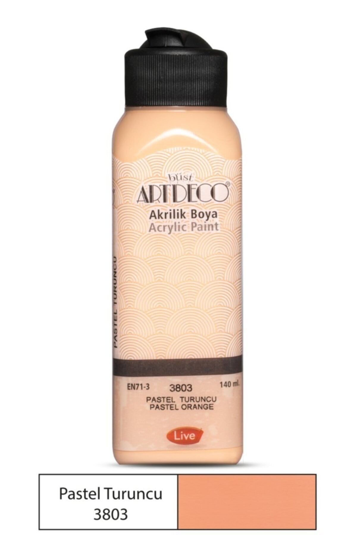 ARTDECO PASTEL AKRİLİK BOYA 140 ML PASTEL TURUNCU 3803