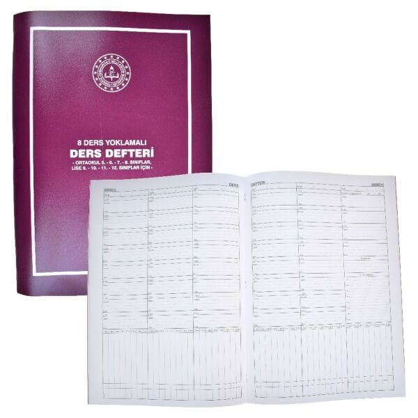 GÜLPAŞ 8 DERS YOKLAMALI DERS DEFTERİ PP. KP. 25x35 384